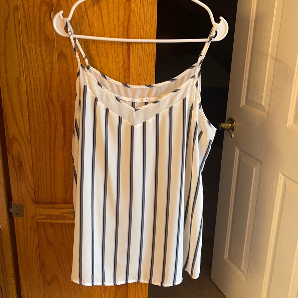 Polyester striped Tank!